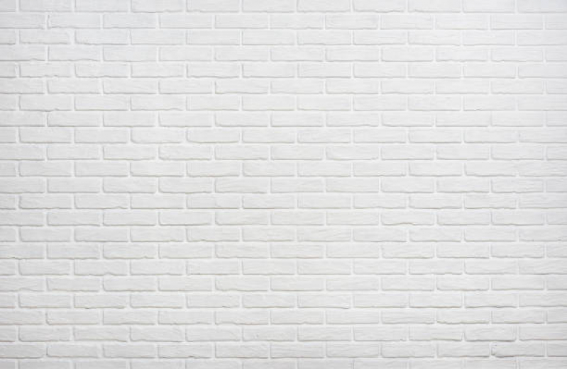 Papel de Parede Tijolinho Branco Valor Mairiporã - Papel de Parede para Banheiro